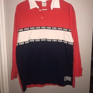 Long sleeve pink t-shirt